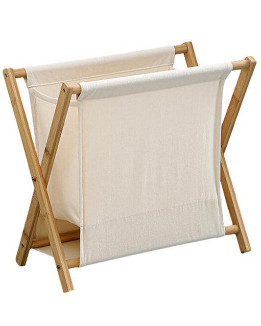 Dirty Clothes Hamper – Laundry Hamper Clothes Storage Bin, Collapsible and Foldable, Wooden Decorative Laundry Basket