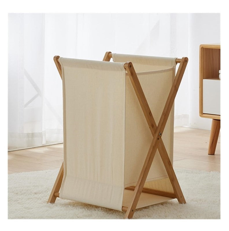 Dirty Clothes Hamper – Laundry Hamper Clothes Storage Bin, Collapsible and Foldable, Wooden Decorative Laundry Basket
