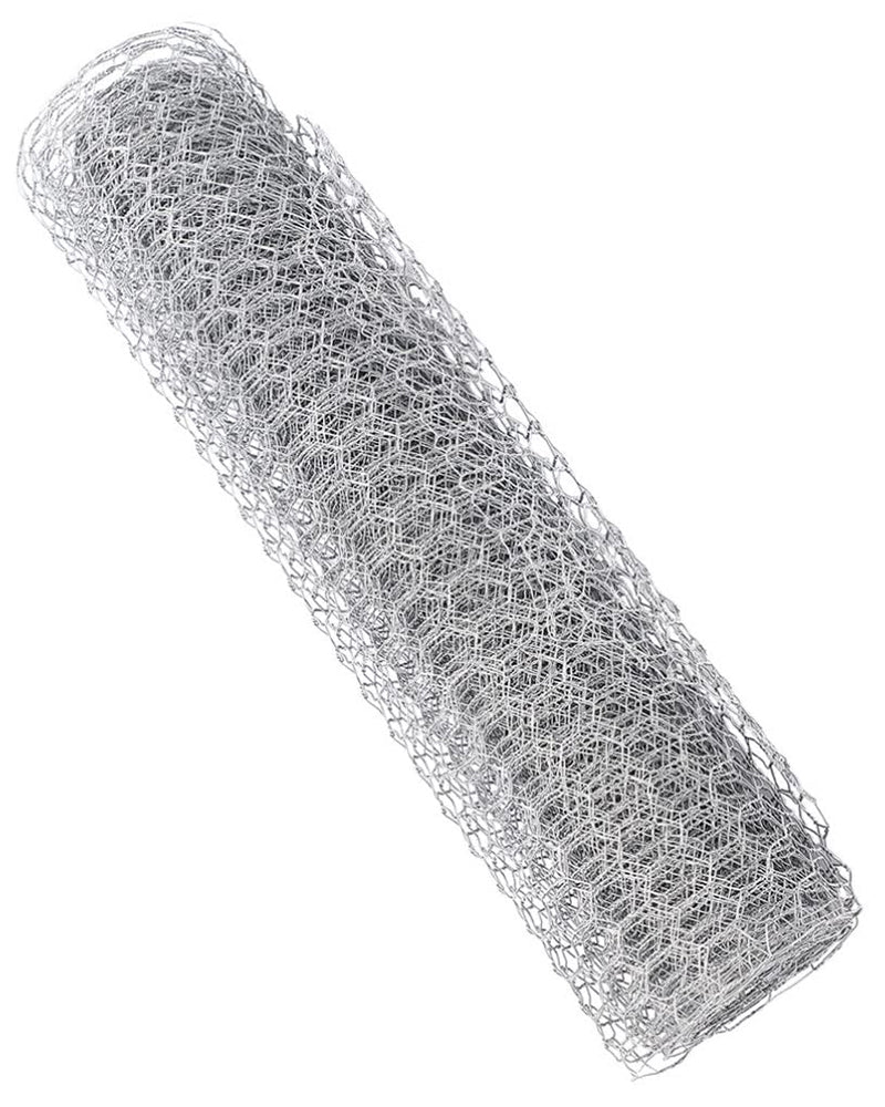 Wire Fence Mesh - 27M Galvanized Chicken Wire for Livestock, Poultry, and Garden Fencing