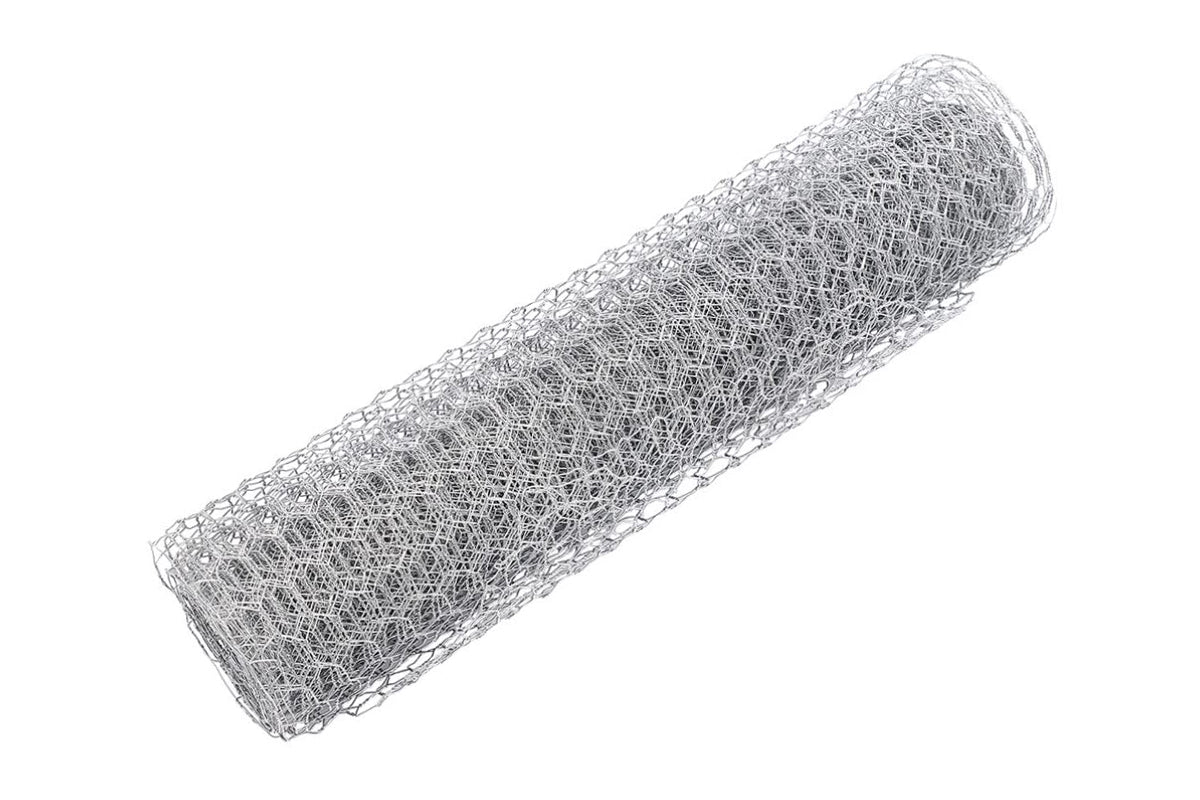 Wire Fence Mesh - 27M Galvanized Chicken Wire for Livestock, Poultry, and Garden Fencing