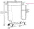 Heavy-Duty Clothes Garment Rack with Wheels – Extendable and Adjustable Clothing Rack for Home, Business