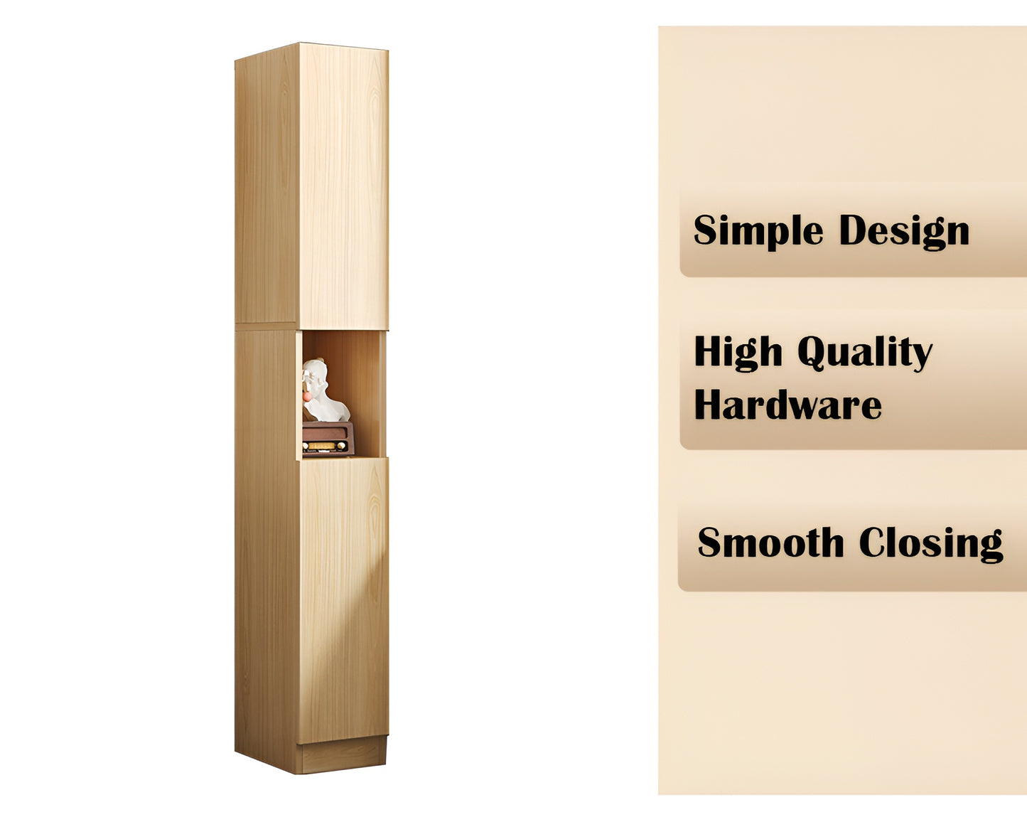 Bathroom Tall Cabinet Linen Tower