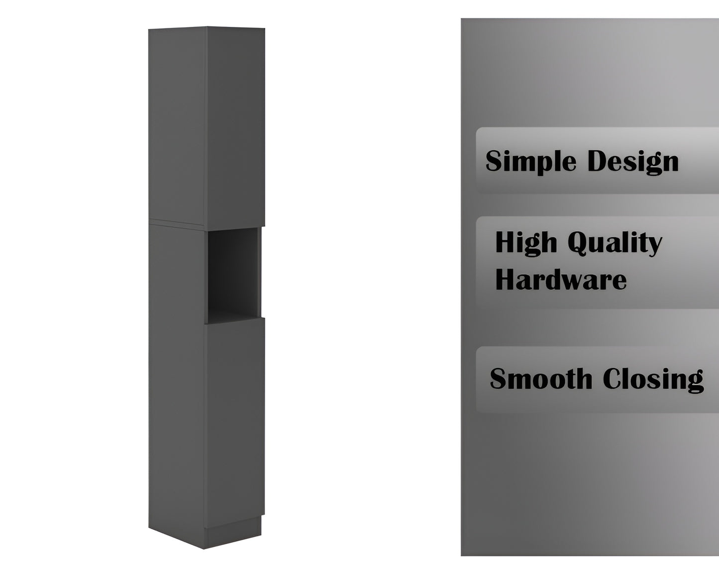 Multi-Layer Storage Utility Cabinet Bathroom Tower Cabinet