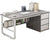 Office Desk with Drawers and Storage Rack – Modern and Versatile