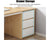 Office Desk with Drawers and Storage Rack – Modern and Versatile