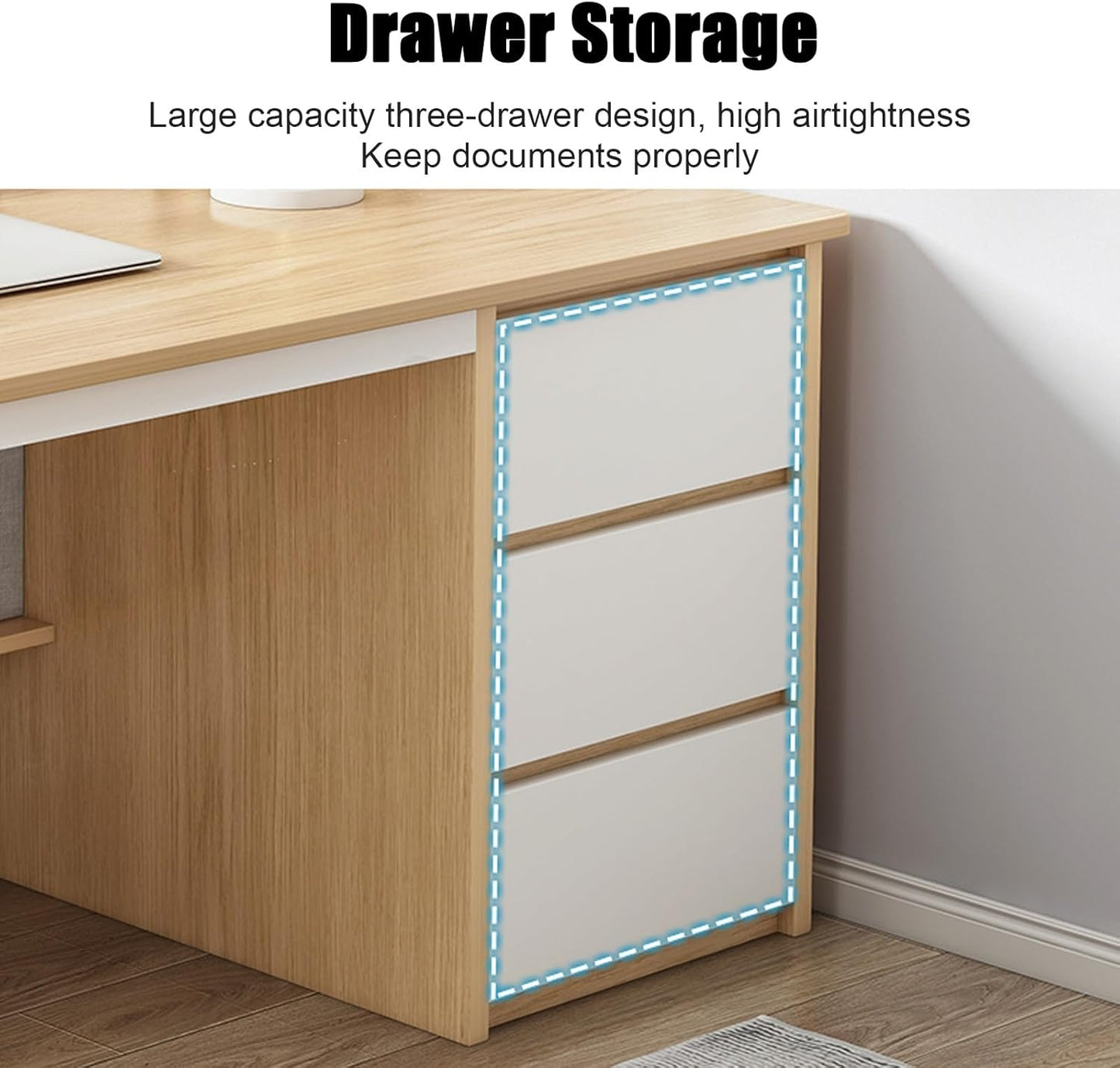 Stylish Computer Desk with Drawers