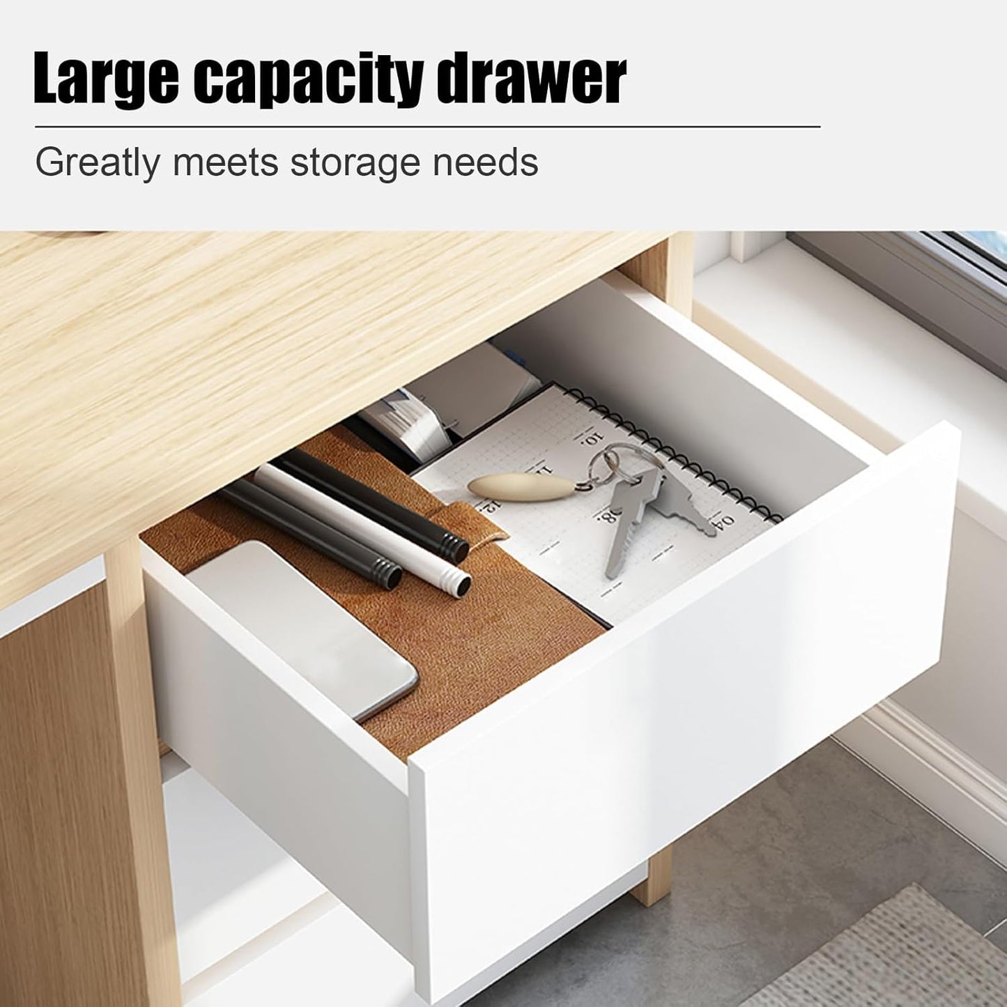 Stylish Computer Desk with Drawers