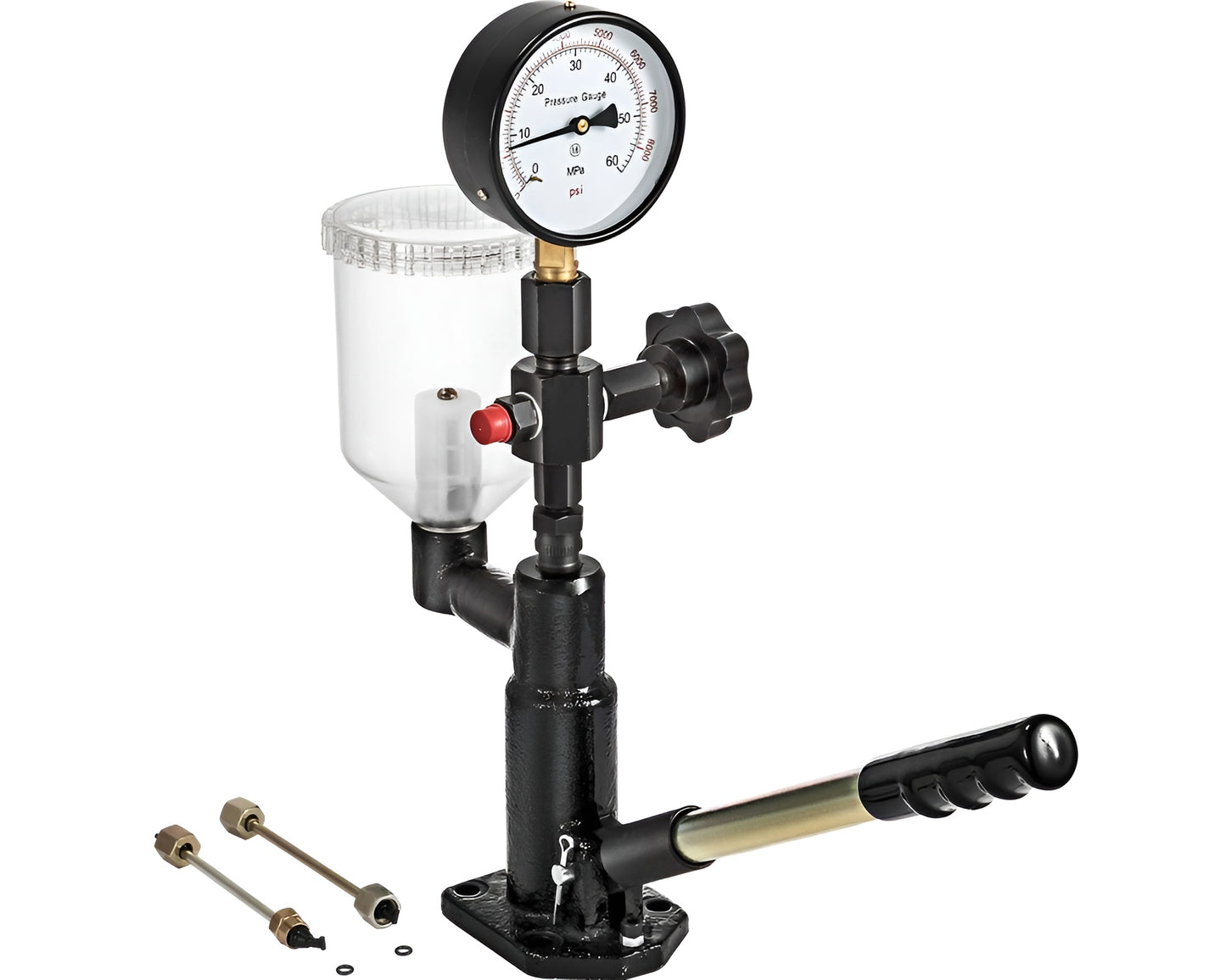 400Bar 6000PSI Diesel Fuel Injector Tester with Dual Scale Gauge
