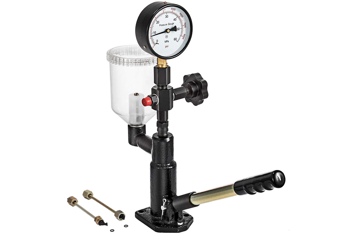 400Bar 6000PSI Diesel Fuel Injector Tester with Dual Scale Gauge