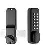 Mechanical Keyless Entry Door Lock – 12-Digit Keypad, Waterproof Zinc Alloy, Surface-Mounted Latch, Outdoor Gate Lock, Black