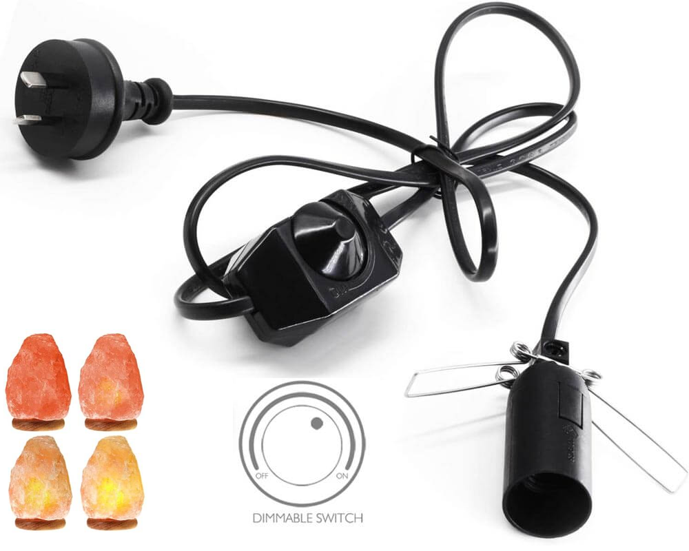 SALT LAMP CORD WITH DIMMER CONTROL