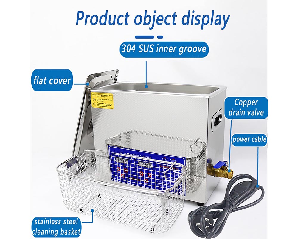 Ultrasonic Vinyl Record Cleaner – 6.5L Portable Sonic Cavitation Machine for Deep Cleaning