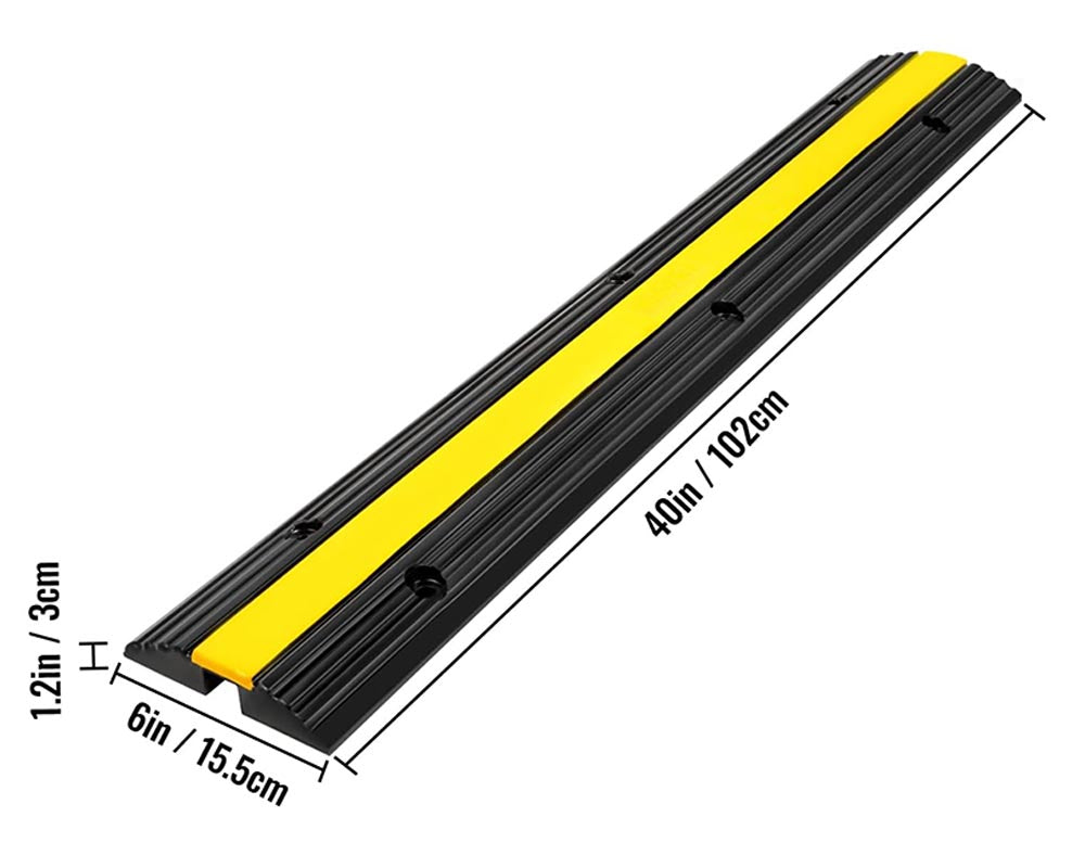 1 Channel Cable Protector Solid Ramp