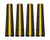 1 Channel Cable Protector Solid Ramp 4 Pack