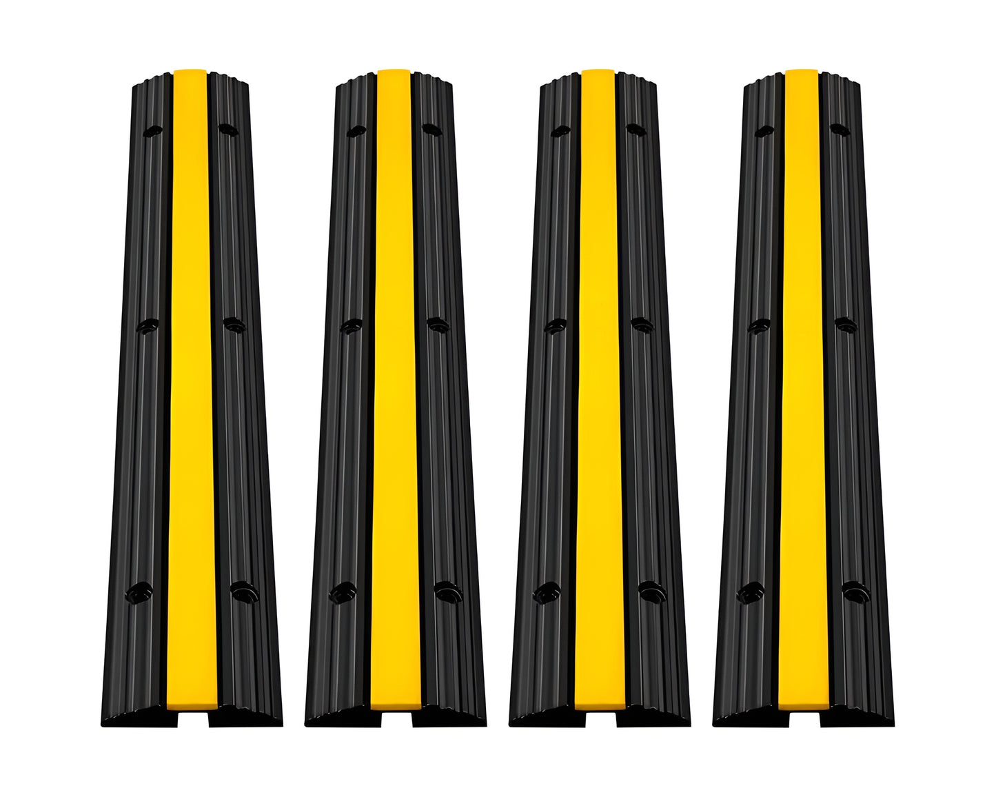 1 Channel Cable Protector Solid Ramp 4 Pack