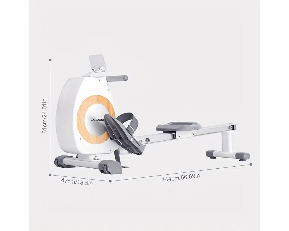 Rowing Machine Fitness Machine – Full Body Workout with Magnetic Resistance and Digital LCD Monitor
