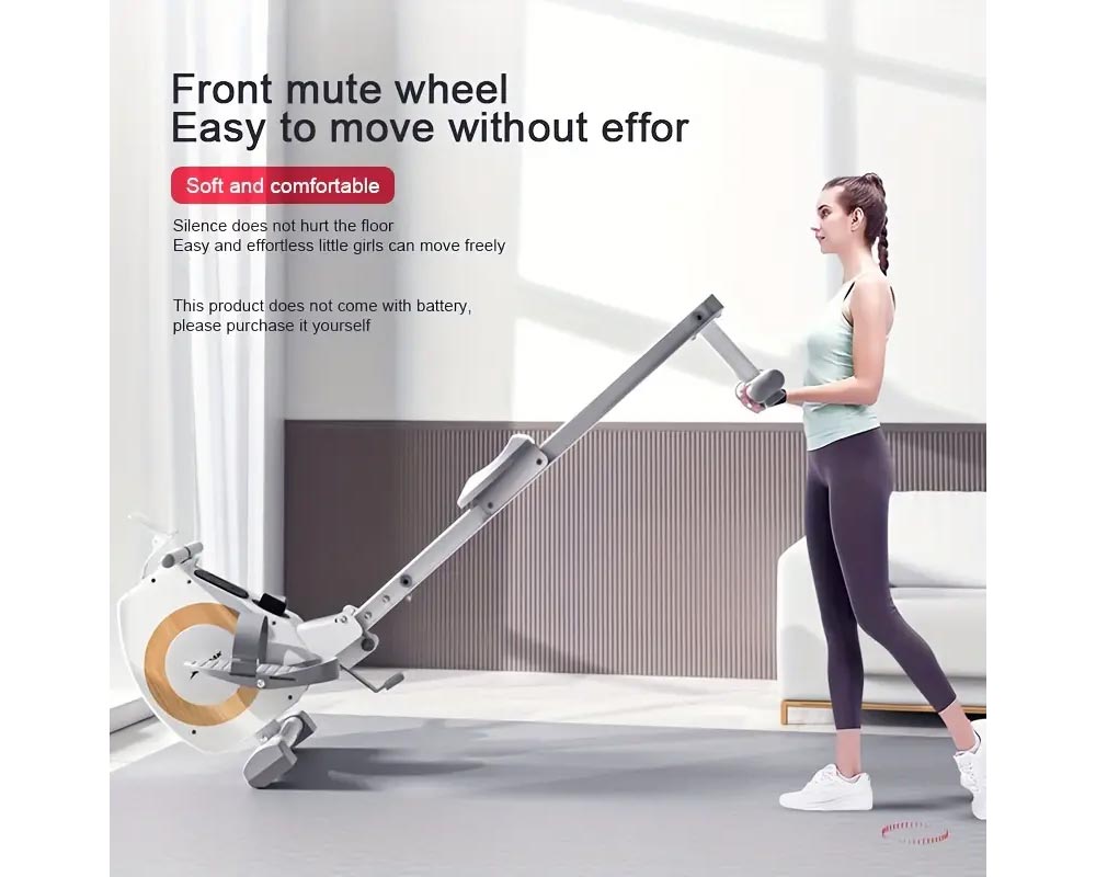 Rowing Machine Fitness Machine – Full Body Workout with Magnetic Resistance and Digital LCD Monitor