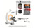 Rowing Machine Fitness Machine – Full Body Workout with Magnetic Resistance and Digital LCD Monitor