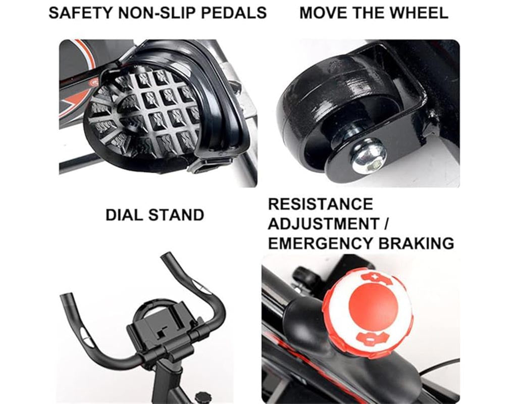 Magnetic Resistance Exercise Bike with LCD Monitor