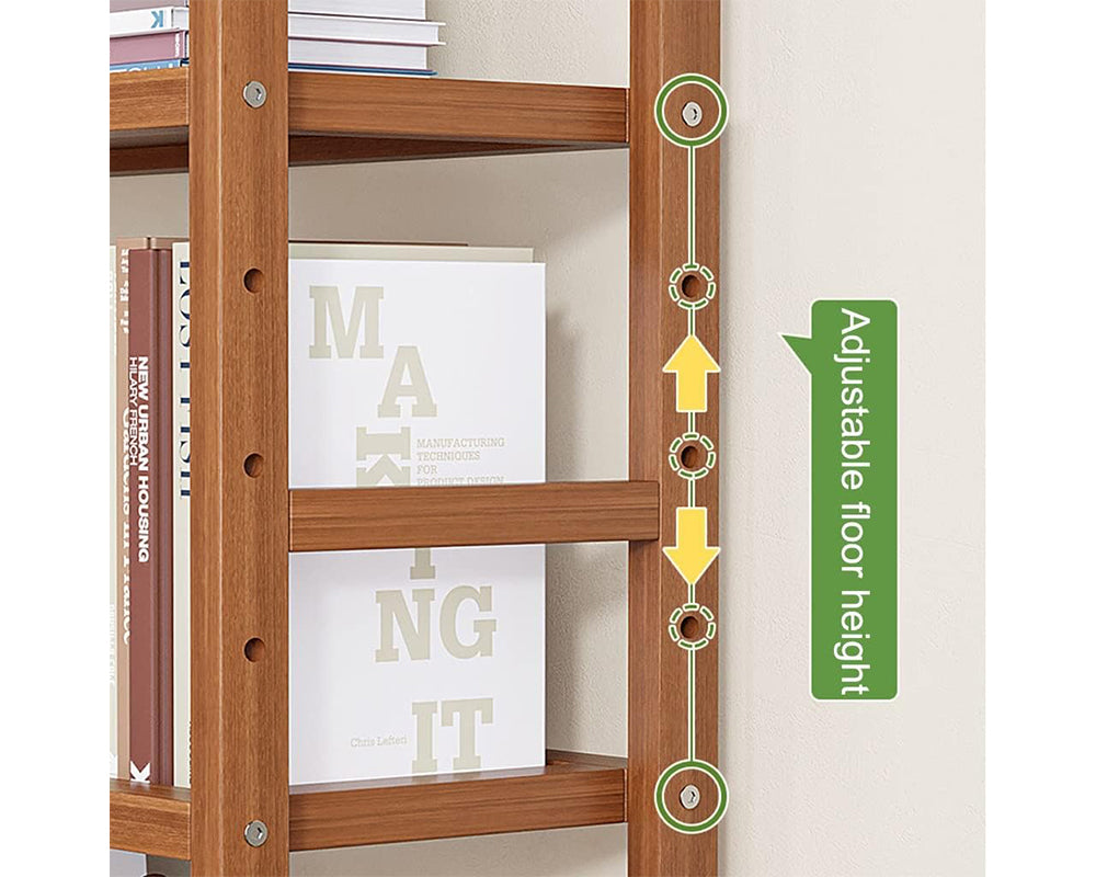 Bamboo Shelf – 6-Tier Adjustable Storage and Display Unit