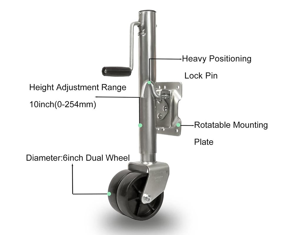 Heavy Duty Jockey Wheel 1500lbs