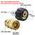 8Pcs High Pressure Cleaning Machine Adapters Quick Coupling Kit