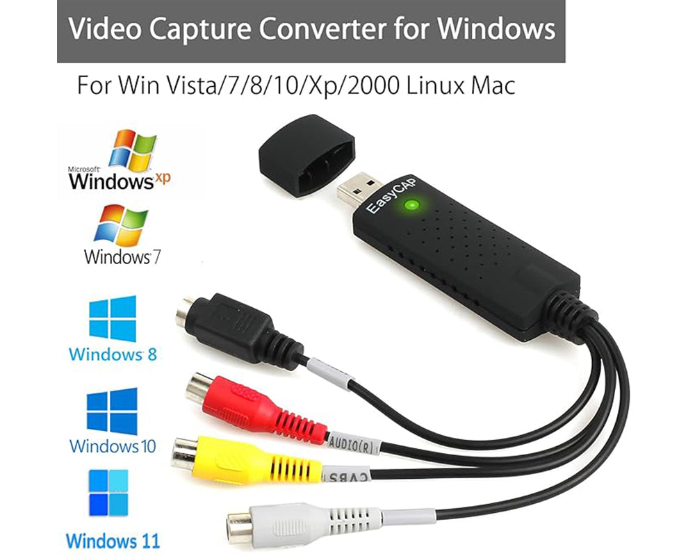 Audio Video Grabber USB 2.0 - Plug & Play Converter