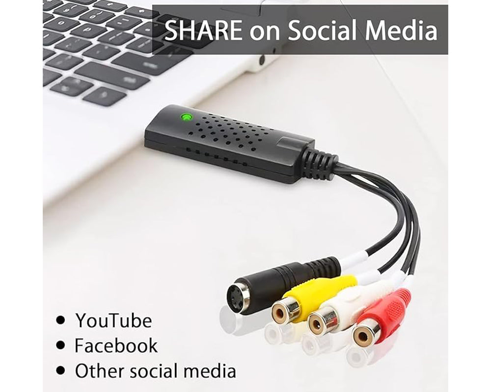 Audio Video Grabber USB 2.0 - Plug & Play Converter