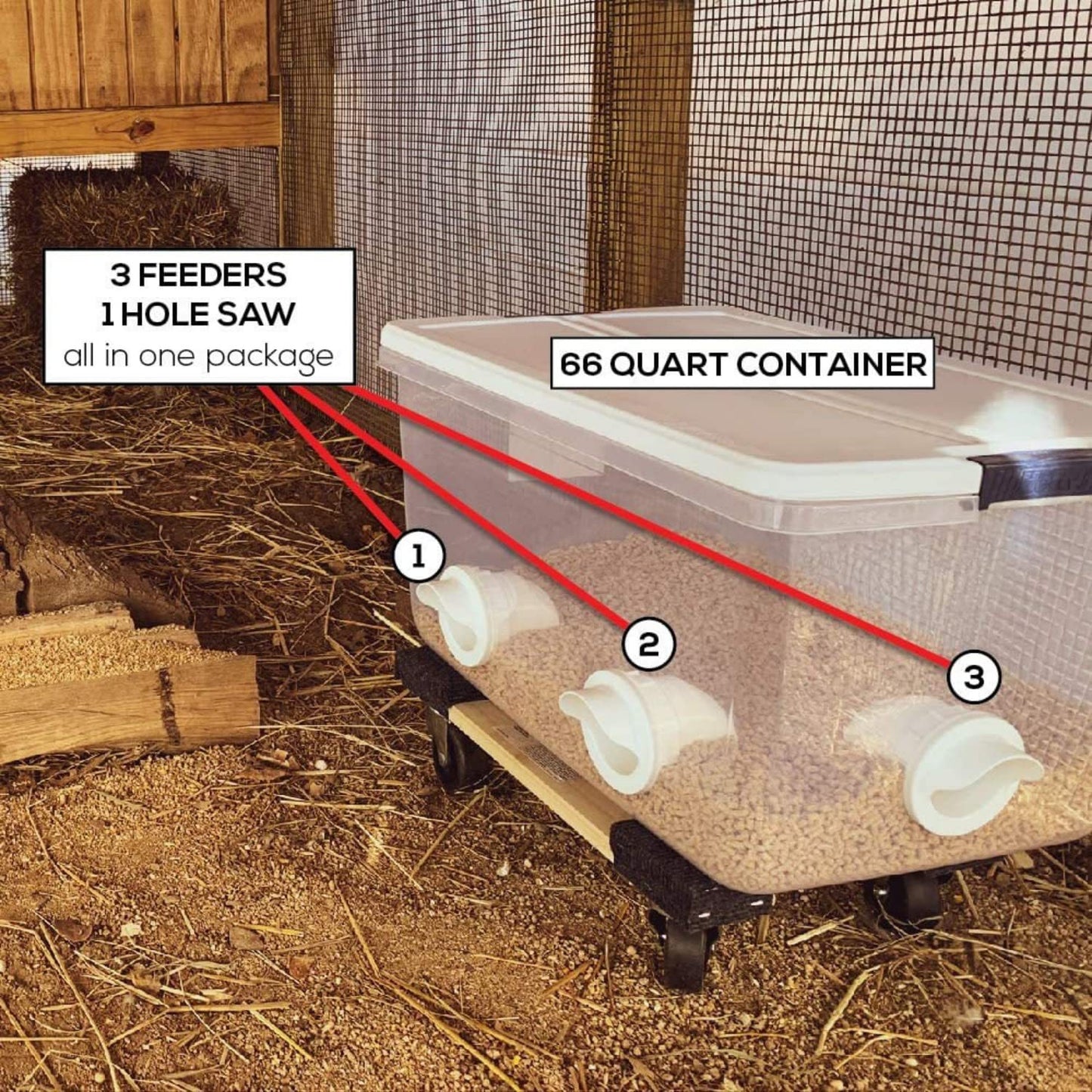 DIY Chicken Feeder Kit – Automatic Gravity Poultry Feeder