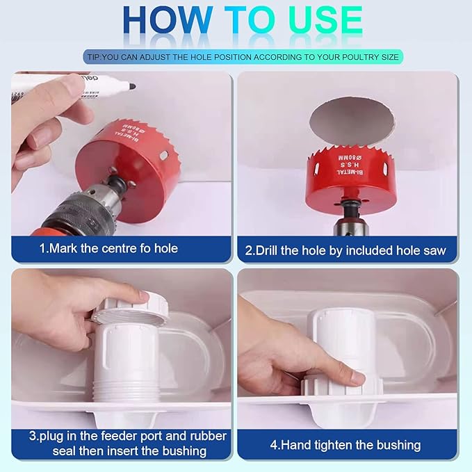 DIY Chicken Feeder Kit – Automatic Gravity Poultry Feeder