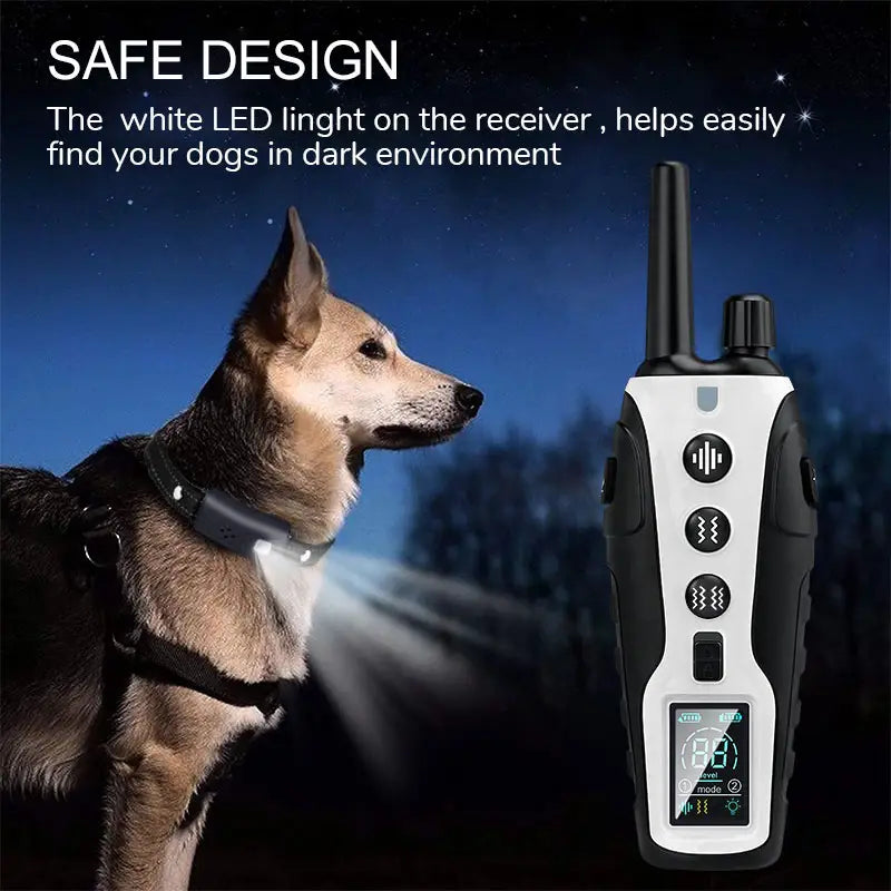 Rechargeable Dog Training Collar with 3 Modes