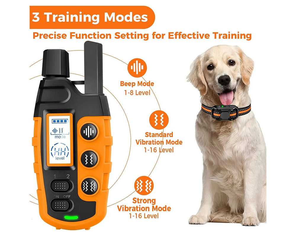 Dog Training Collar with Remote – 3300Ft Range, Rechargeable, Waterproof, and 3 Training Modes