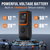 18000mAh Cordless Tire Inflator Portable Air Compressor – 150 PSI Air Pump with Automatic Shutoff, Rechargeable Battery, 12V DC, and LED Light