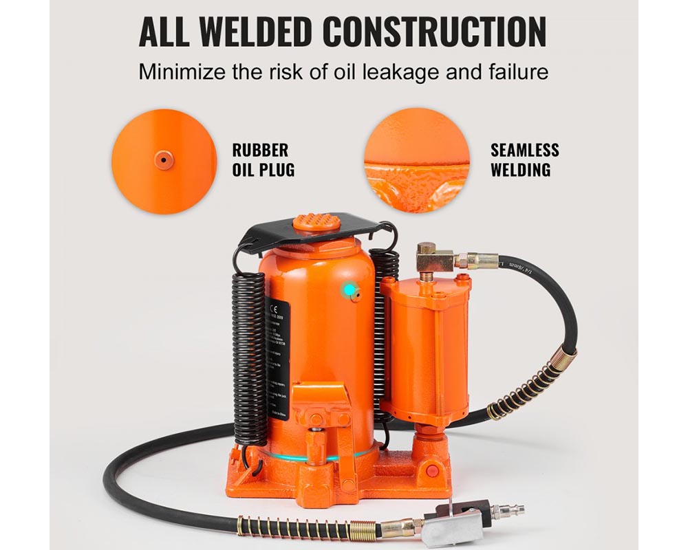 20 Ton Air Hydraulic Bottle Jack - Heavy-Duty Lifting for Cars