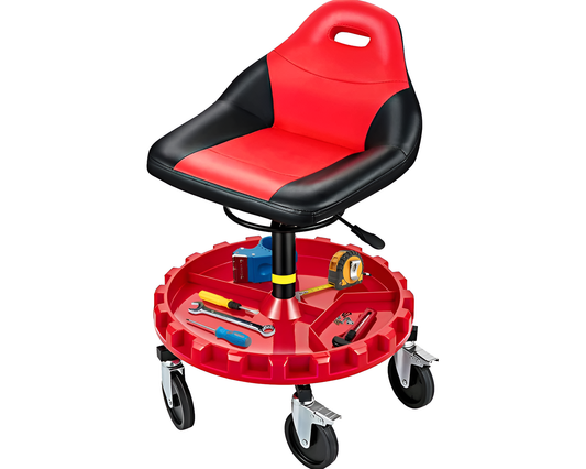 Rolling Garage Stool Mechanic Work Shop Seat