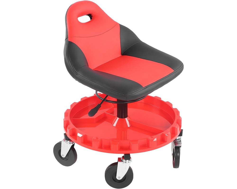Rolling Garage Stool Mechanic Work Shop Seat
