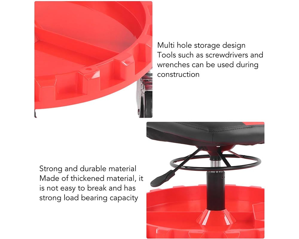 Rolling Garage Stool Mechanic Work Shop Seat