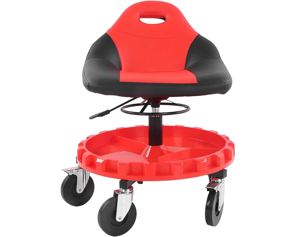 Rolling Garage Stool Mechanic Work Shop Seat