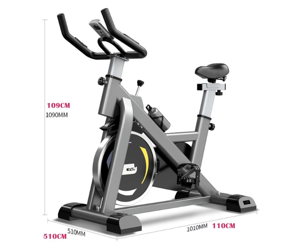 Indoor Cycling Bike – Belt Drive Magnetic Resistance Exercise Bike with LCD Monitor Exercise Bike