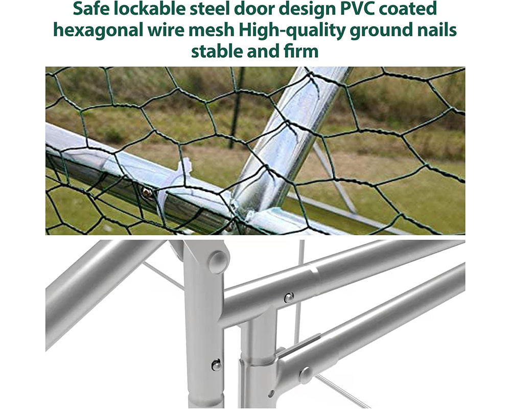 Galvanised Steel Outdoor Chicken Coop 4Mx3M