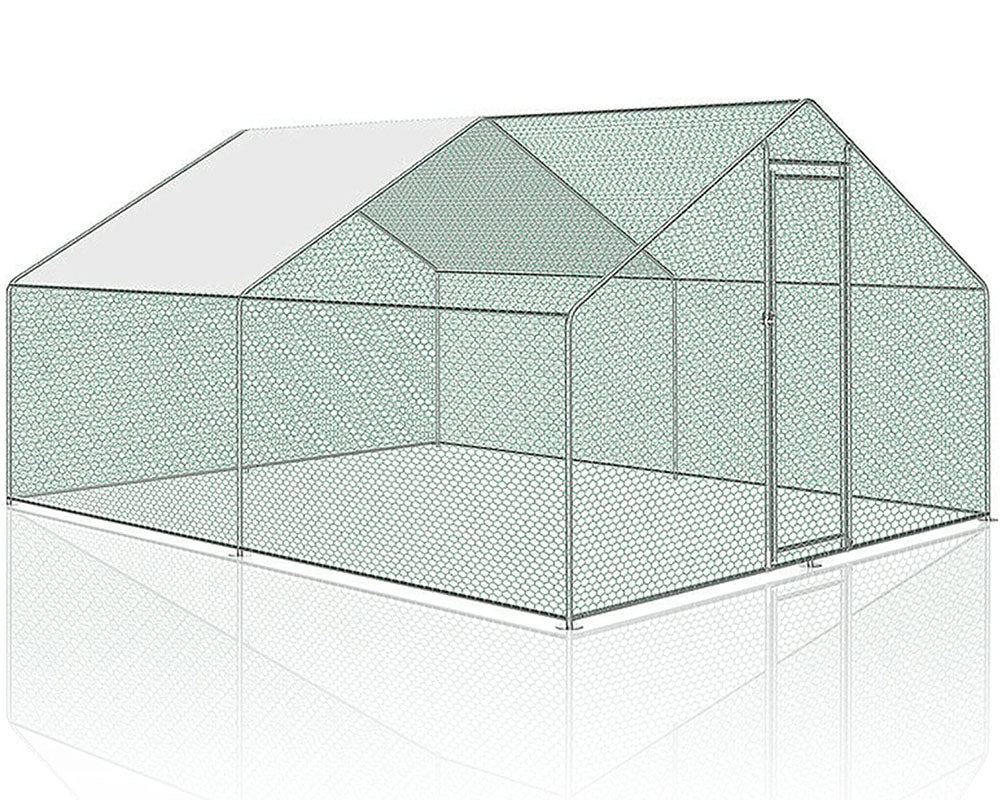 Galvanised Steel Outdoor Chicken Coop 4Mx3M