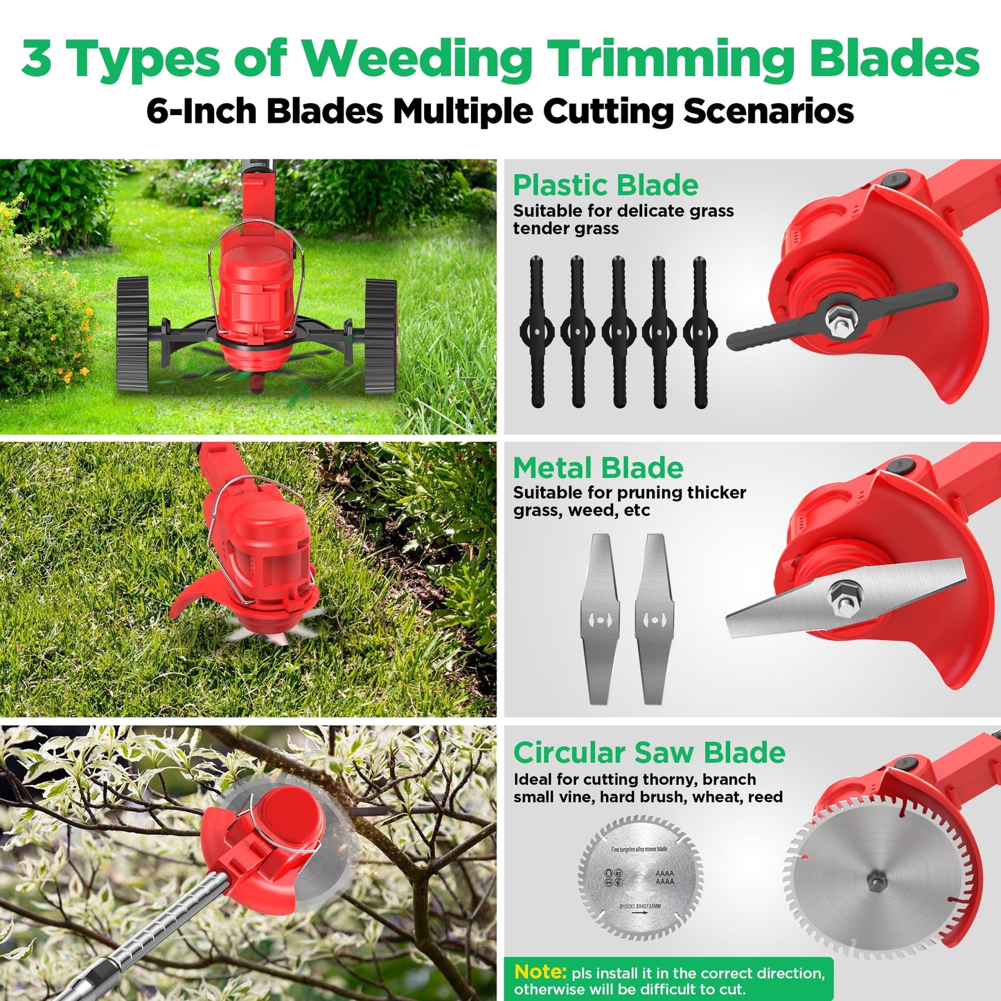 Lawn Mower Cordless Grass Trimmer Weed Eater