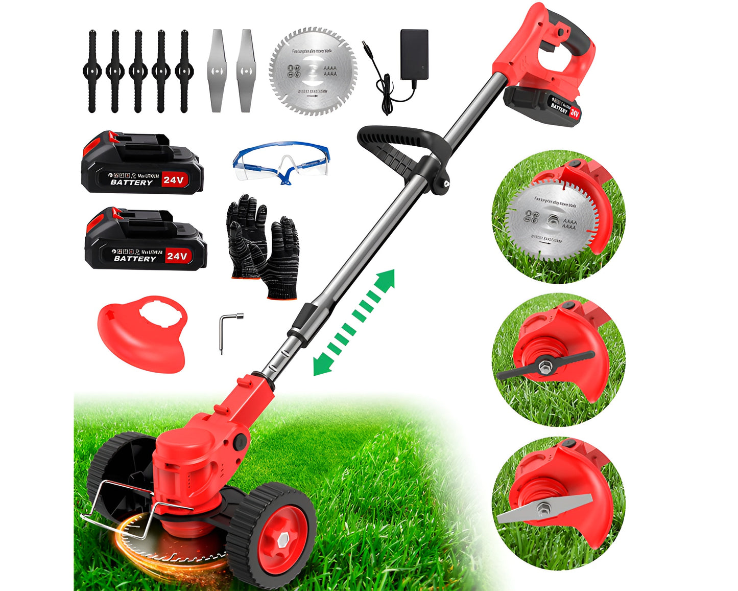 Lawn Mower Cordless Grass Trimmer Weed Eater