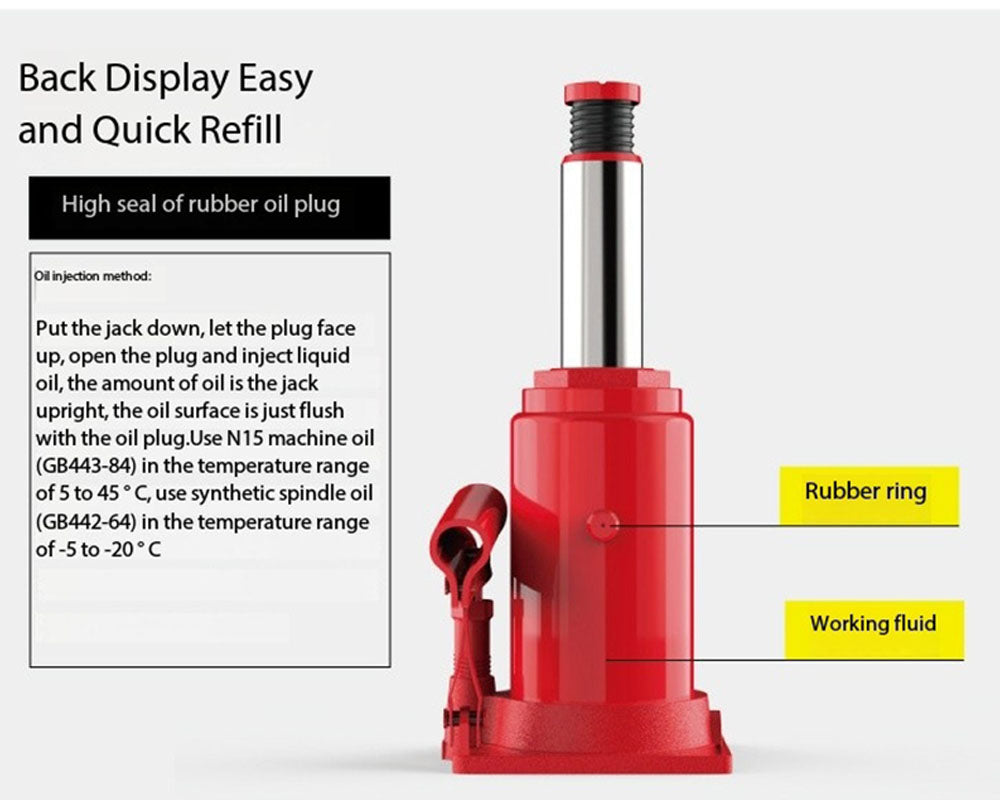 Vertical Hydraulic Jack 10 Ton