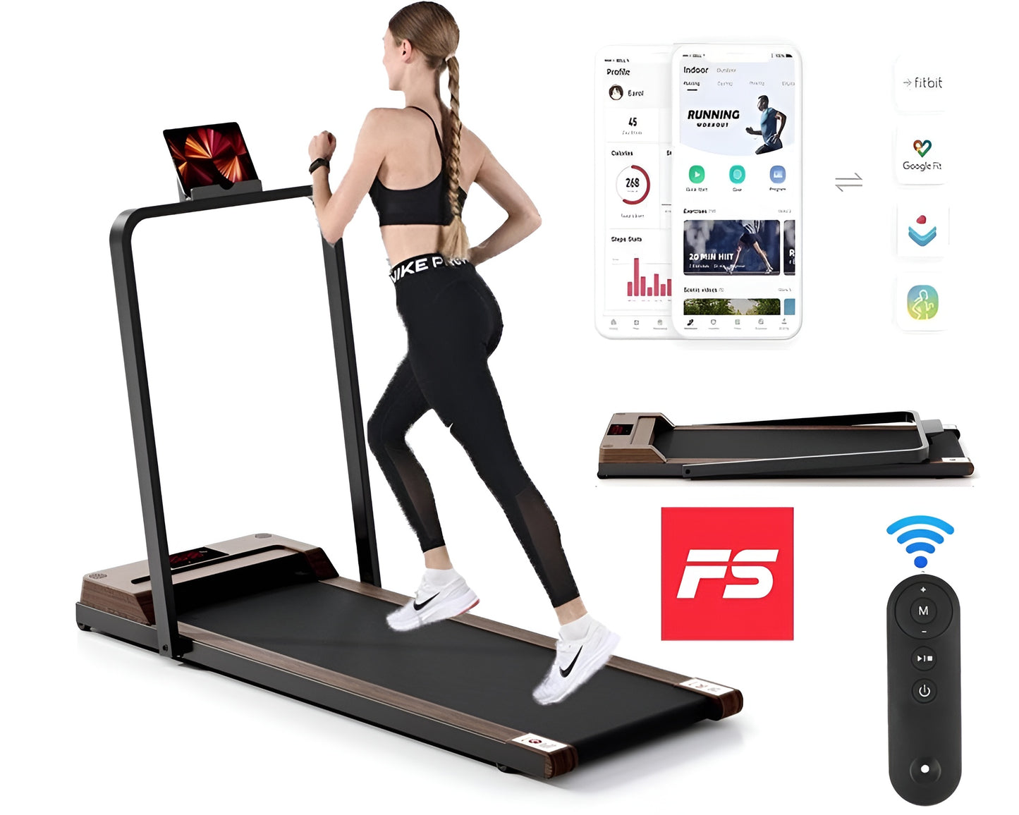 Treadmill Compact Flat Under Desk Treadmill