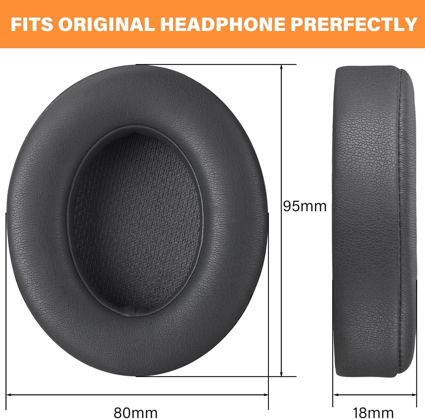 Black Replacement Ear Pads Cushions For Beats Studio 2.0/3.0 Wired/Wireless Headphones