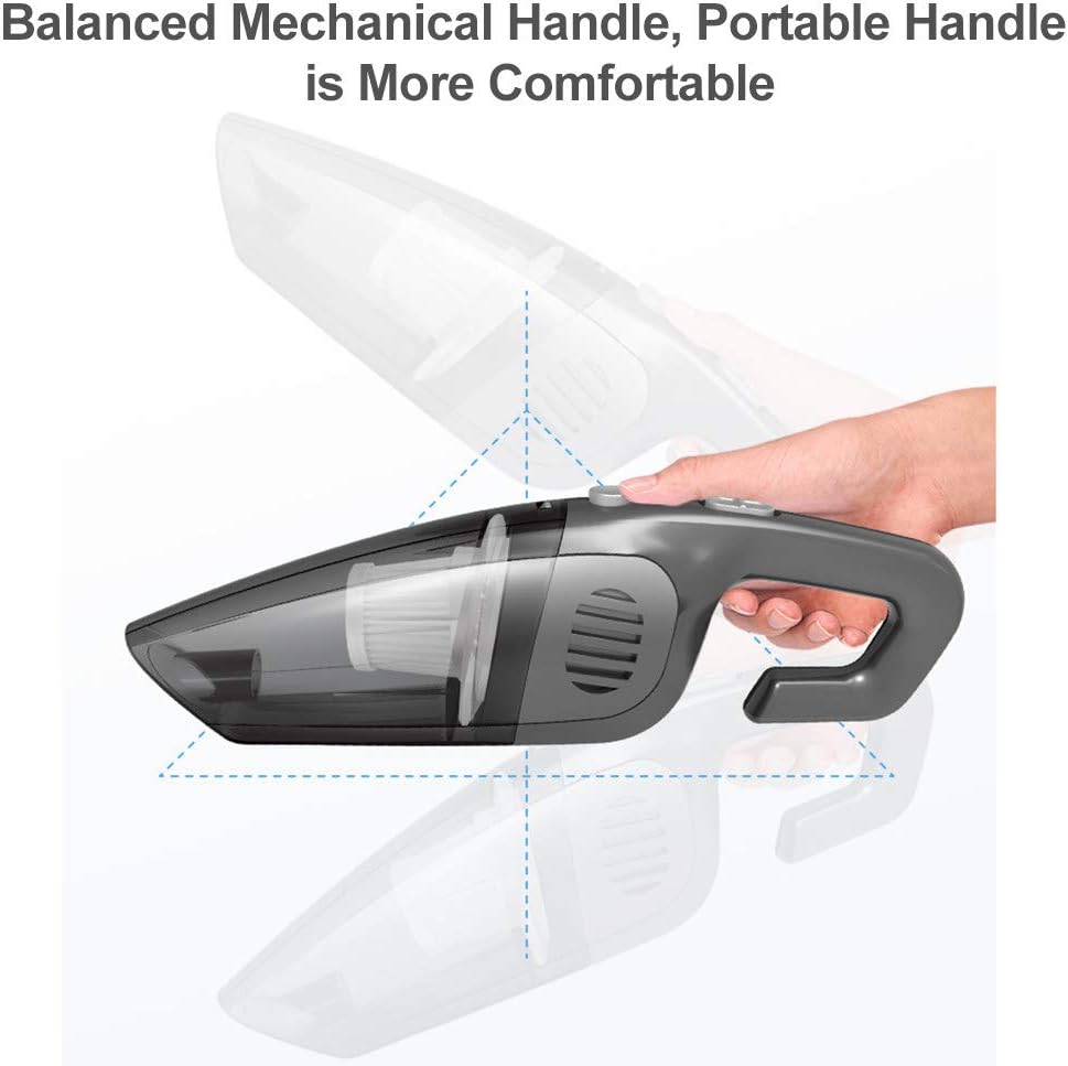 Portable Cordless Handheld Vacuum Cleaner – Dry and Wet Cleaning with Cyclonic Technology