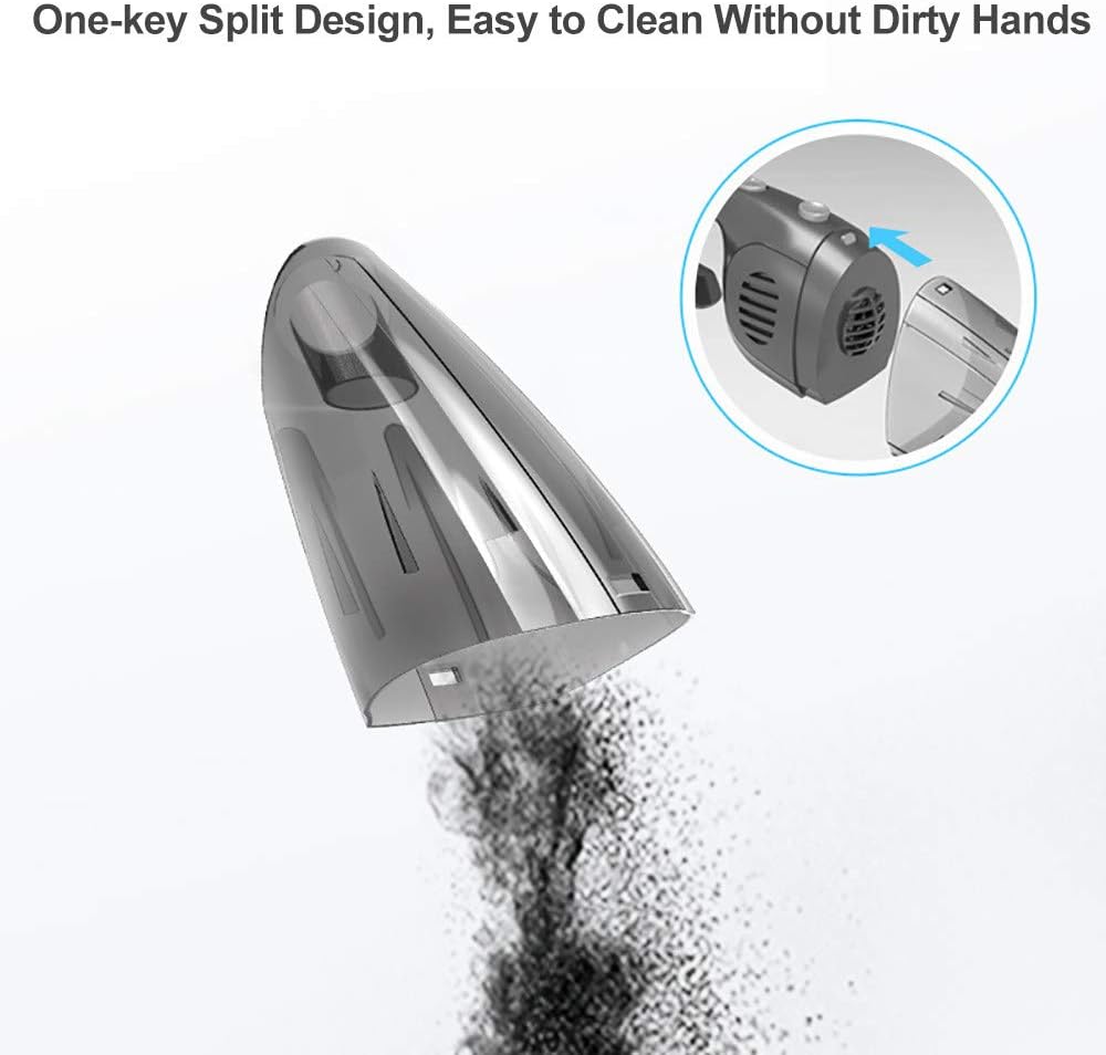 Portable Cordless Handheld Vacuum Cleaner – Dry and Wet Cleaning with Cyclonic Technology