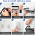 Shower Caddy Shelf Organizer Rack - 2 Pack Self-Adhesive Black Bathroom Shelves with Hooks