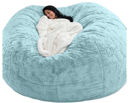 Fluffy Bean Bag Cover Giant – Breathable and Comfortable for Adult